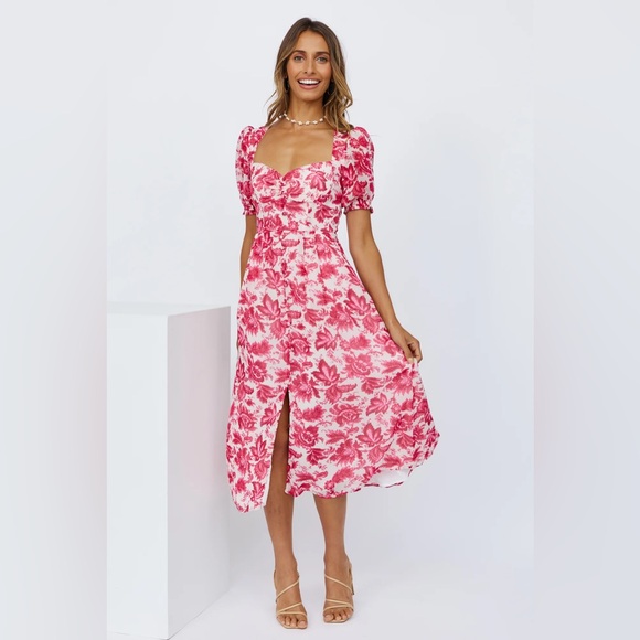 Seven Wonders Stevie Midi Dress in Pink Floral - Picture 2 of 6